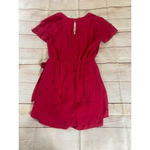 Anthropologie Women's Wrap Pink/Red Bohemian Romper - Small - Picture 13 of 13
